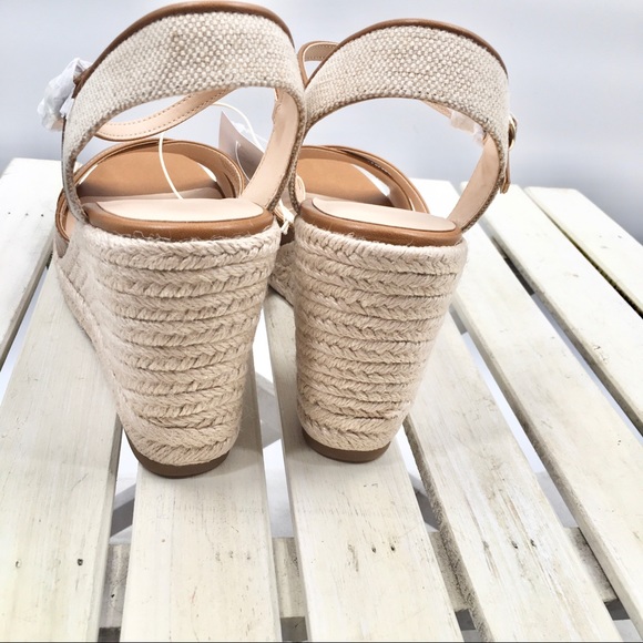 NWT Ann Taylor Cashew Espadrille Wedge San… - Picture 6 of 8